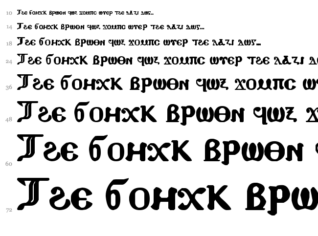 Coptic Eyes Coptic font waterfall